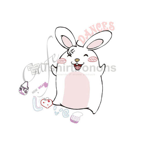 Rabbit T-shirts Iron On Transfers N6899 - Click Image to Close